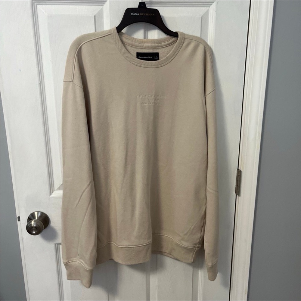 Men's Crewneck Sweatshirt in Light Beige